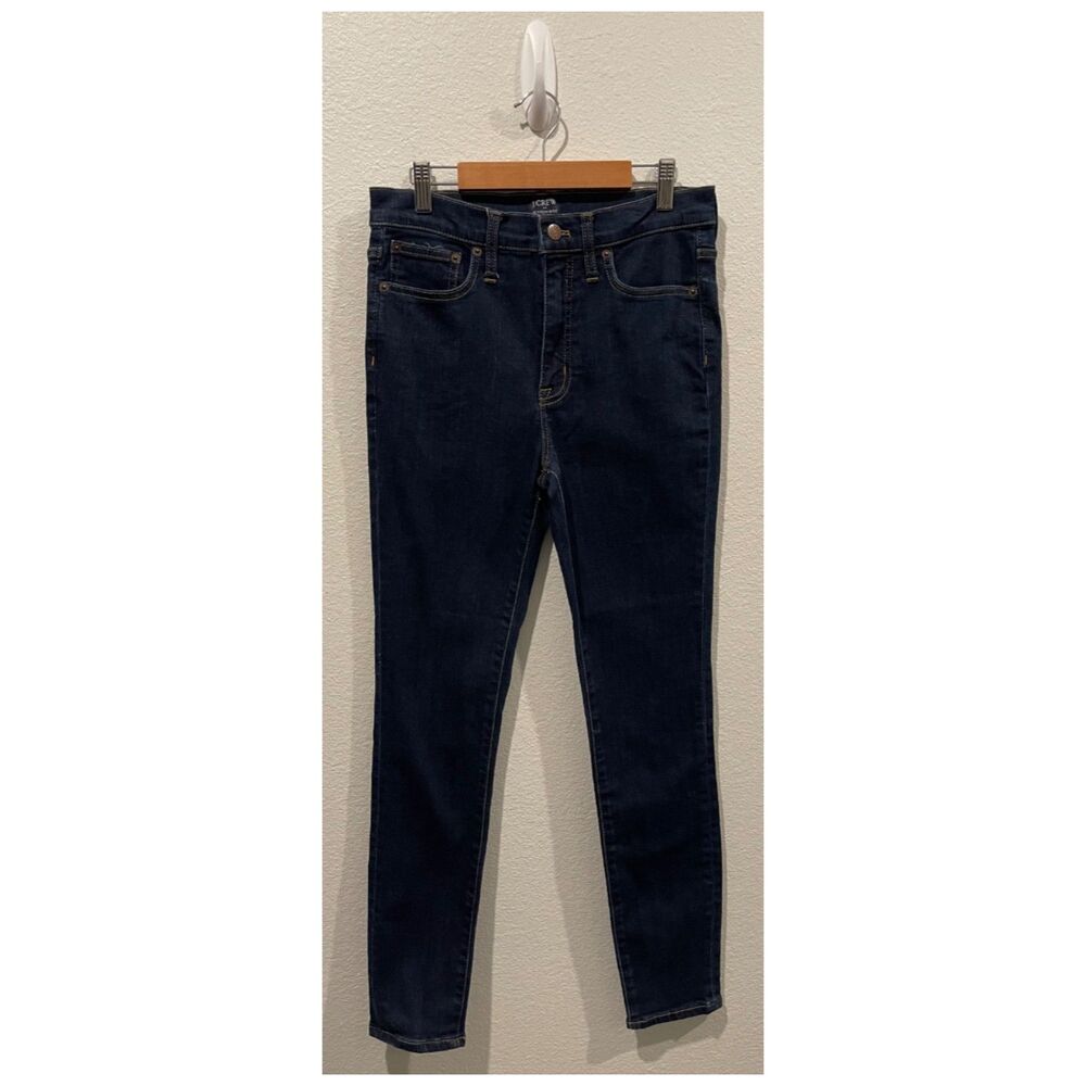 J.CREW 10" High Rise Skinny Dark Blue Jeans